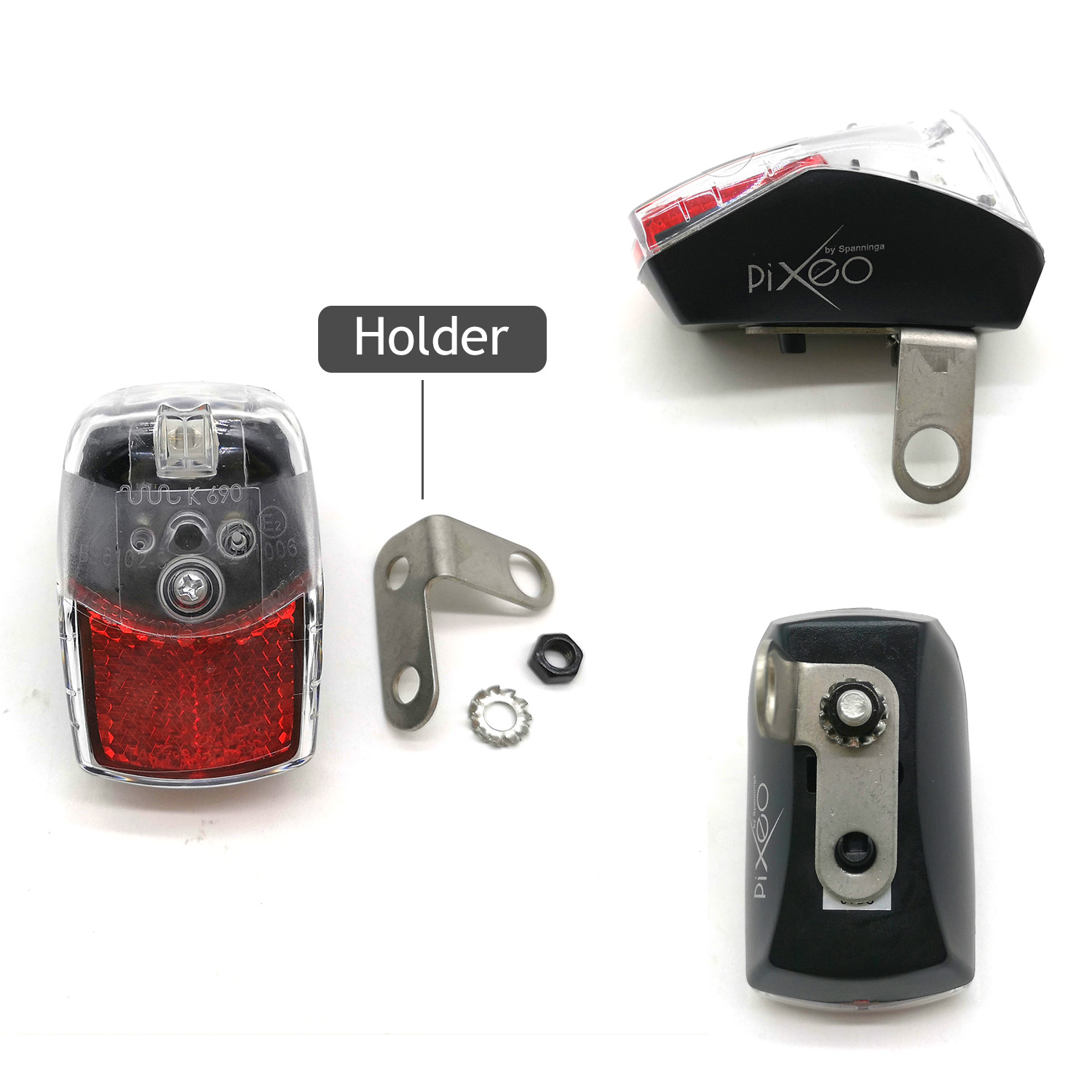 Greenpedel Spanninga Pixeo E Bike Rear LED Light